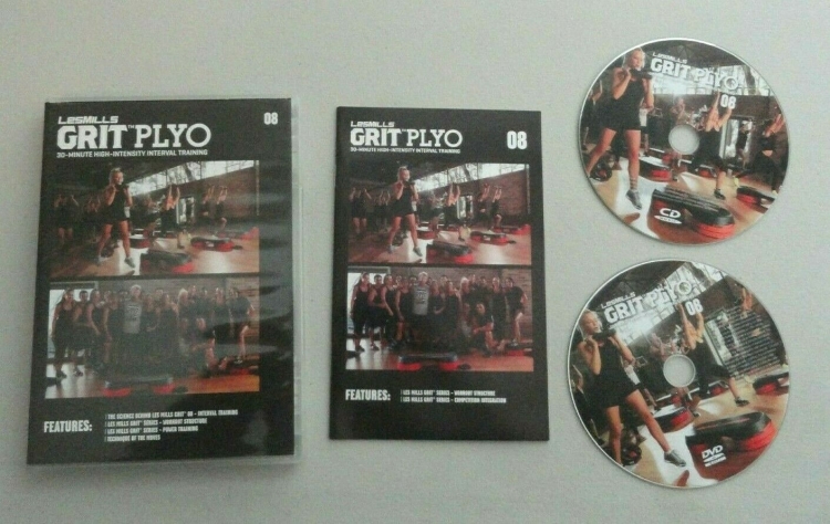 Les Mills GRIT Plyo 08 CD, DVD Notes Hiit Training - Click Image to Close