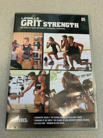 Les Mills GRIT STRENGTH 05 CD, DVD, Notes hiit training - Click Image to Close